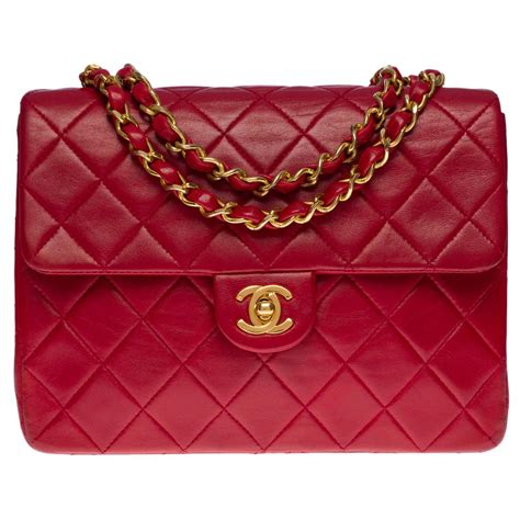 petit sac chanel rouge|Chanel sac boutique.